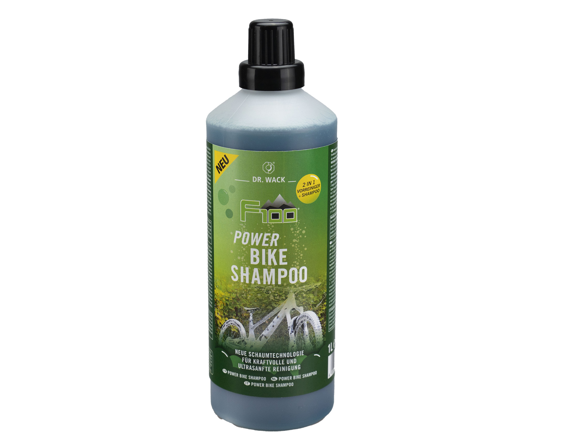 F100 Power Bike Shampoo – kraftvolles Fahrradreiniger-Konzentrat für Rahmen, Felgen und Lack