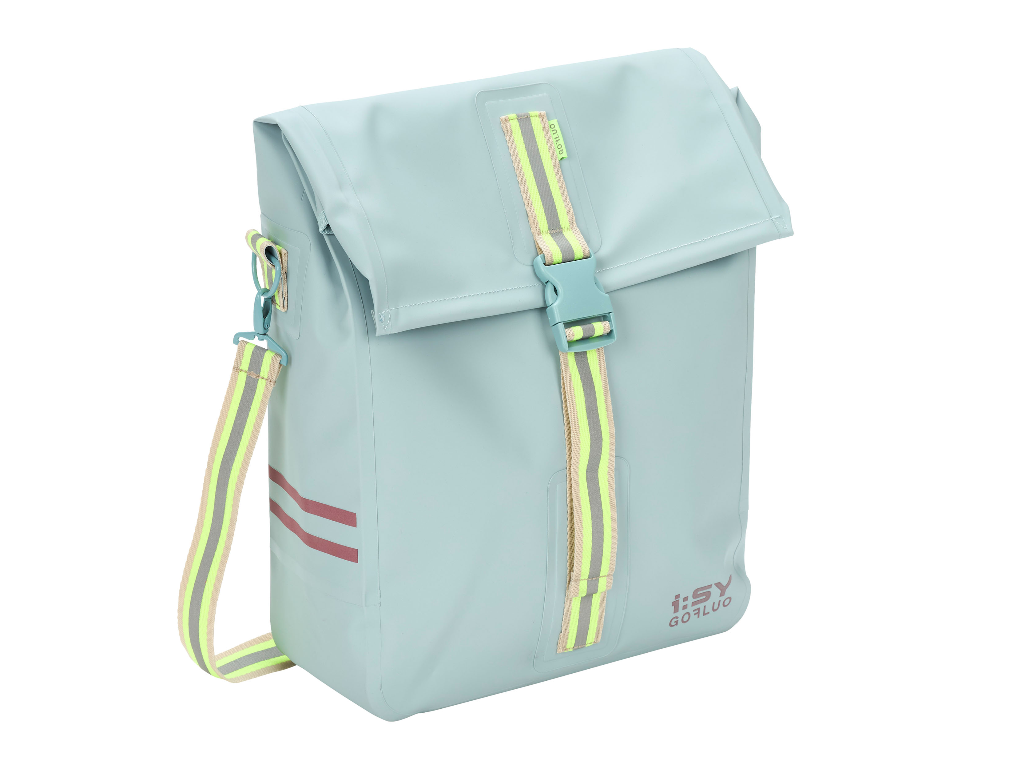 Tasche-in-hell-blau-mit-neon-gurt-von-vorne